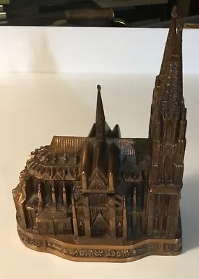 Vintage Statue Of Cologne Cathedral Germany Church Saint Peter Music/Jewelry Box • $94.75