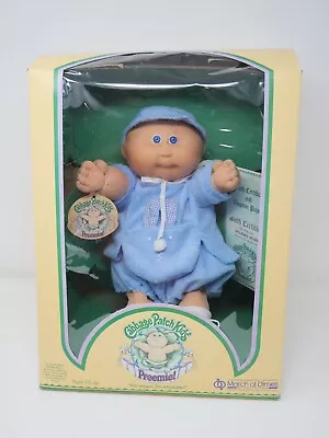 Cabbage Patch Kids Preemie Boy In Box Birth Certificate Coleco Delbert Marlow • $72