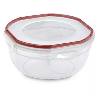 $12.49 • Buy Sterilite Ultra Seal Food Storage Container Plastic Clear Red New, Select A Size