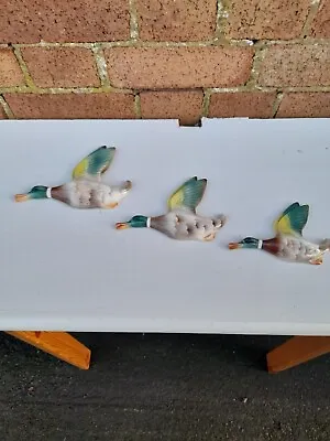 Keele Street Pottery Flying Ducks X3 • £110