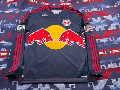 New York Red Bulls 2007 Long Sleeve MLS Adidas Soccer Jersey ***Flaws*** Sz L/XL • $49.99