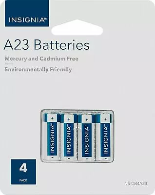 NEW Insignia A23 Battery 4-pk NS-CB4A23 Garage Door Opener Alkaline Batteries • $4.23