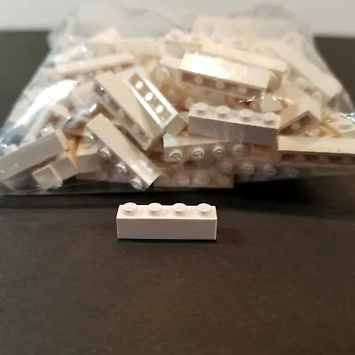 100 Pcs LEGO MODULEX 4x1 White Brick Architecture Model Building Vintage • $49.99