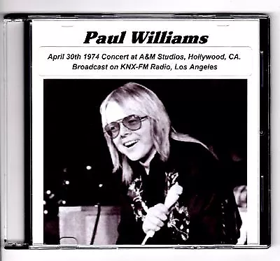 Rare 1974 Paul Williams A&m Studios Knx-fm L.a. Radio Broadcast Concert Cd - New • $9.95