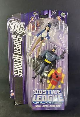 Justice League Unlimited DC Super Heroes Batman Shining Knight And Zatanna NEW • $24.95