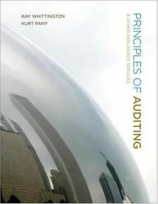 $25.95 • Buy Principles Of Auditing And Other Assurance Services By Ray Whittington