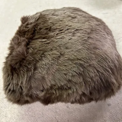 Vintage Genuine Fur Muff Hand Warmer Brown Rabbit Fur • $59