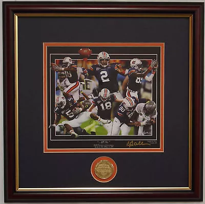 AUBURN TIGERS 2010 National Championship Framed Print/coin  All In  Greg Gamble • $59.99