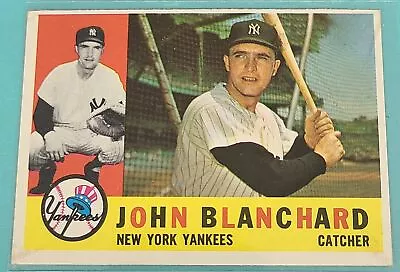1960 Topps #283 John Blanchard New York Yankees BASEBALL Card E8 • $4.99