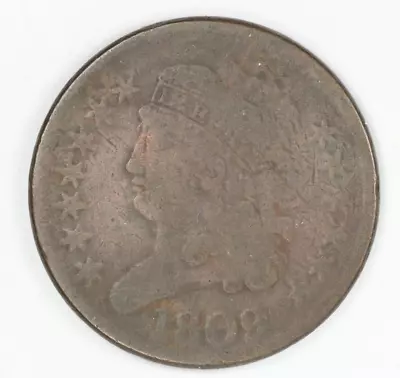 1809 Classic Head Half Cent 1/2 C • $0.99