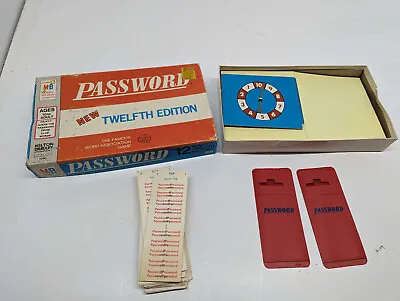 Password Game 1962 Twelfth Edition Milton Bradley Company 4260 Clue Vintage • $9.95