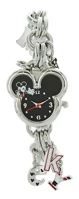 Disney Cute Charming Women's Mickey Mouse Shaped Dial Charm Bracelet Watch • $29.99