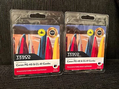 2x TESCO CANON PG-40 & CL-41 COMBO INKJET CARTRIDGES. • £15