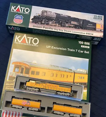 Kato Up Big Boy Excursion Set N Scale 126-4014 106-085 106-086 176-4015  Dc • $656.95