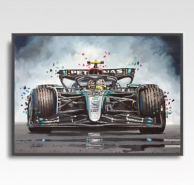 LEWIS HAMILTON W15 2024 F1 Print From Painting By Greg Tillett Poster Formula 1 • £19.99