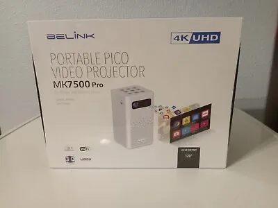 Belink Portable Pico Video Projector - MK 7500 Pro 4K New • $2000