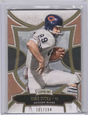 2015 Topps Supreme Copper 101/194 Mike Ditka #66 HOF • $5