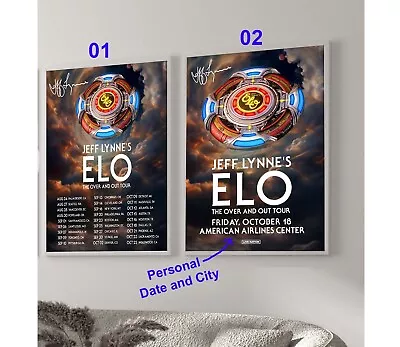 Jeff-Lynne's ELO Signature FINAL Tour 2024 Poster Custom Date And City Tour • $11.99