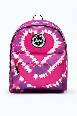 £17.99 • Buy Hype Pink Heart Hippy Tie Dye Backpack - New Back To School Rucksack Bag