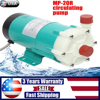 Magnetic Drive Water Pump MP-20R Industrial Chemical Water Pump 27L/min 15W 110V • $72