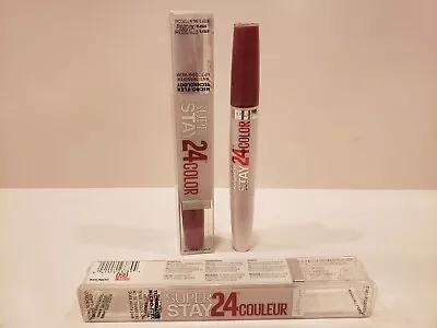 Maybelline~Lot Of 2~Super Stay 24 Color 2-Step Liquid Lipstick~#090 Timeless Ros • $14.99