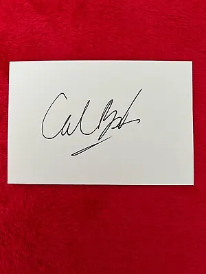 Calum Best **hand Signed** White Card  • £10