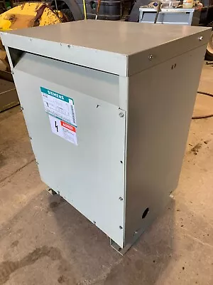 SIEMENS 45KVA TRANSFORMER Cat#3F3Y045 3PH TRANSFORMER  HV 480D LV 208Y/120 3P 4W • $875