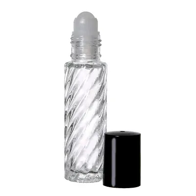 10 Ml (1/3 Oz) Flint/Fancy/Swirl Roll On Glass Bottles • $5.99