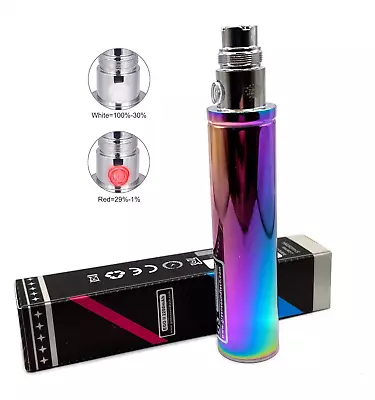 Genuine GS EGo II 2200 MAh Vape E Cigarette Battery / Rainbow • £9.49