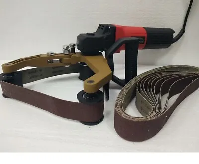 Tools 40A Pipe Rail Polishing Belt Sander & 100 Belts Fits Metabo Roxx Bluerock • $239.99