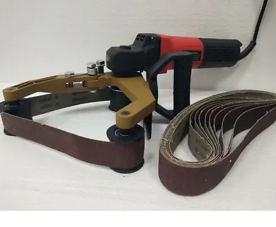 Tools 40A Pipe Rail Polishing Belt Sander & 130 Belts Fits Metabo Roxx Bluerock • $258.99