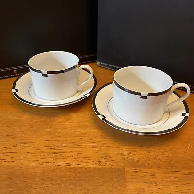 5 VTG Mikasa Midnight Fine China Cup & Saucer Sets L5542 Japan • $36.85