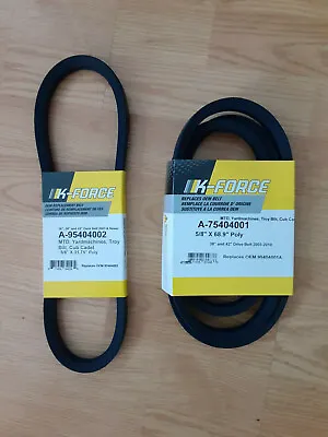 Replacement For Cub Cadet/mtd Drive Belt Set 954-04001 & 954-04002 • $24.95