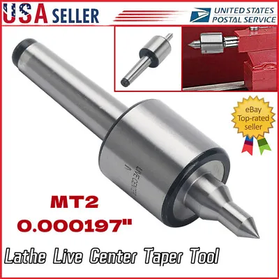 MT2 Live Center For 0.000197'' Morse Taper Precision CNC Long Spindle Lathe Tool • $16.49