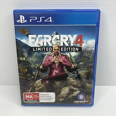 Far Cry 4 Limited Edition PlayStation 4 PS4 Game - Tested & Working - Free Post • $10