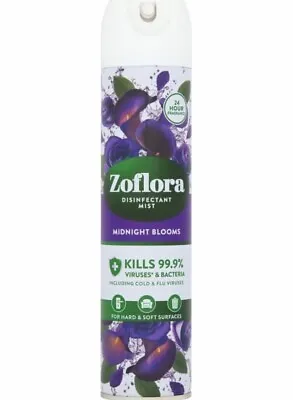 Zoflora Midnight Blooms Disinfectant Mist 300ml Kills 99.9% Viruses & Bacteria • £11.20