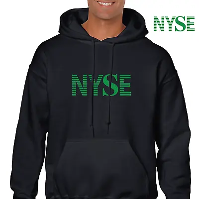 NYSE Wall Street Stock Exchange Invest Money Black Gift Hoodie Hooded Sweatshirt • $38.99