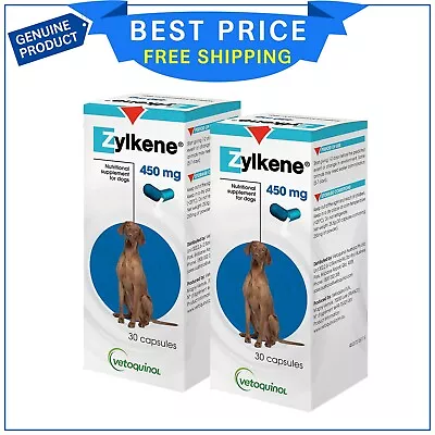 ZYLKENE Nutritional Supplement For Dogs Up To 60 Kg 450 MG 60 Capsules • $152.99