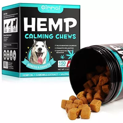 Hemp Chews Calming Chews For Dogs Dog Calming Chews - Anxiety Relief Treats • $22.95