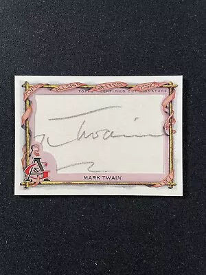 2023 Topps Allen & Ginter MARK TWAIN Auto Cut Signature 1/1 Autograph • $2399.99