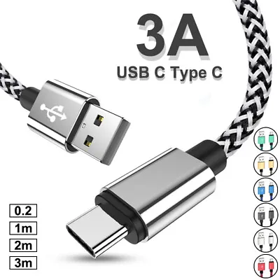 Type C USB C Fast Charging Charger Cable For Samsung S8 S9 S10 S20 S21 Plus Data • $6.97