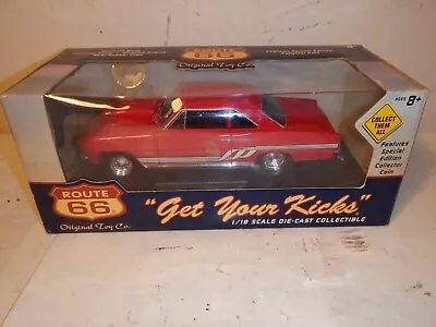 NEW Route 66 Get Your Kicks 1:18 Scale Die Cast 1966 Chevy Nova • $79.99