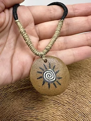 Surfer Necklace Men Sun Spiral Design In Pendant Beach Necklace Pendant Sun • $14.95