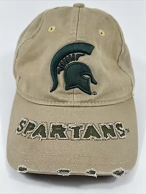 Michigan State University Spartans Distressed Strapback Adjustable Hat Cap NCAA • $6.25
