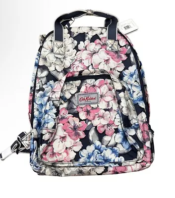 Cath Kidston Backpack NWT Rhododendron Multi Pocket Grey Fits 13” Laptop  • £46.63