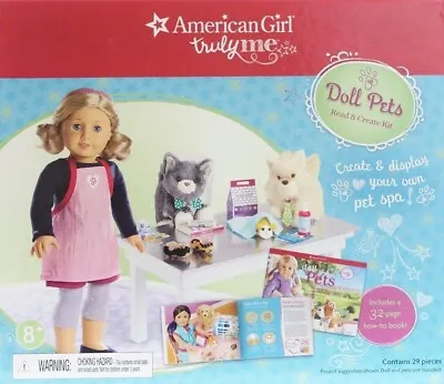 American Girl Truly Me Doll Pets Pet Spa Playset  Read & Create Kit Crafts EUC  • $16.49
