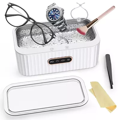 Ultrasonic Jewelry Cleaner 400mL Machine With 4 Cleaning Modes 45 Watt Power • $49.99