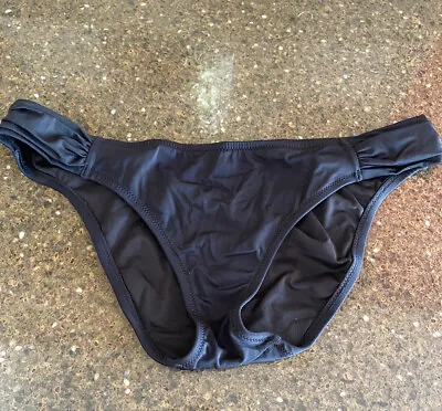 Victorias Secret Bikini Bottoms Womens Large Black Low Cut The Knockout • $14.99