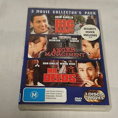 $18.95 • Buy Adam Sandler - 3 Movie Collectors Pack - Big Daddy - Mr Deeds - Anger Management