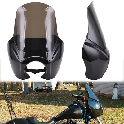 Smoke Quarter Front Fairing Windshield For Harley Dyna Super Glide T-Sport FXR • $111.10